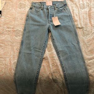 revice denim straight light washed jeans